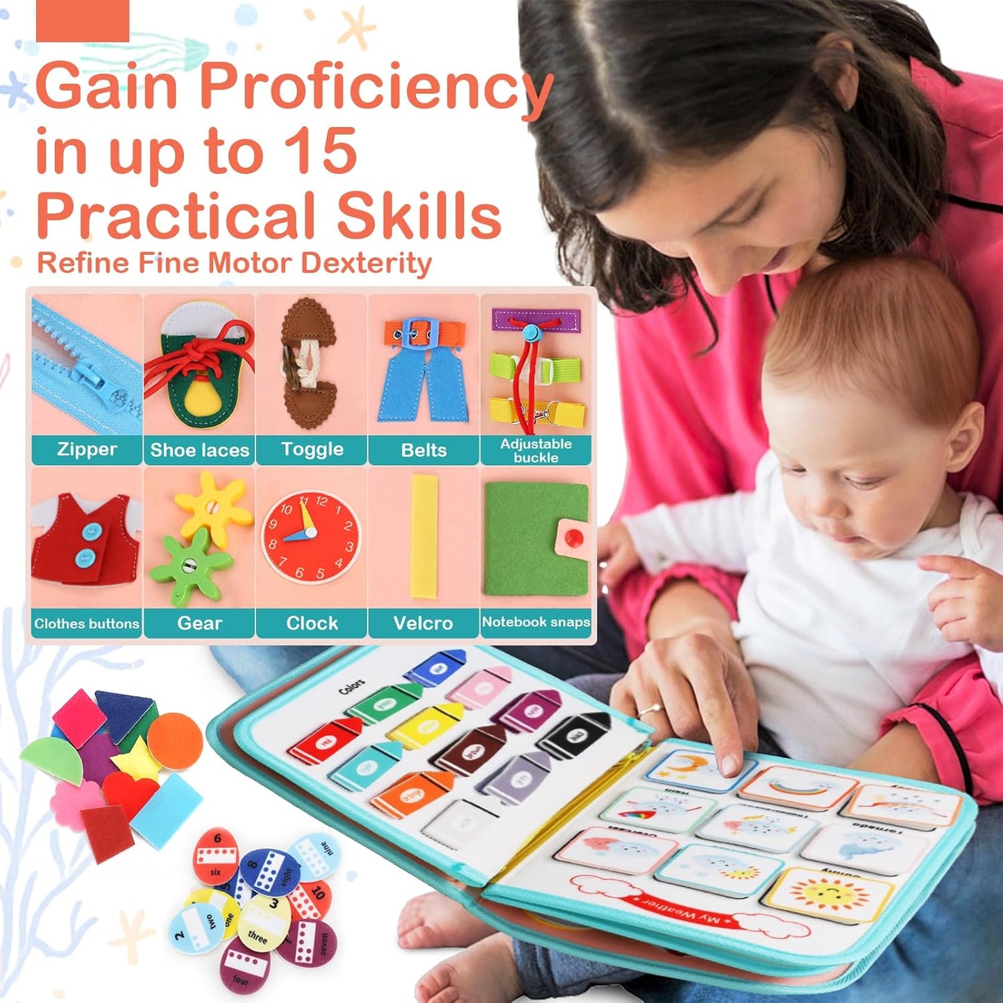 Montessori Toddler Busy Board Activity Book
