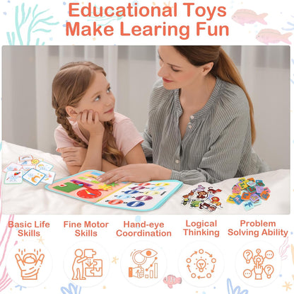 Montessori Toddler Busy Board Activity Book