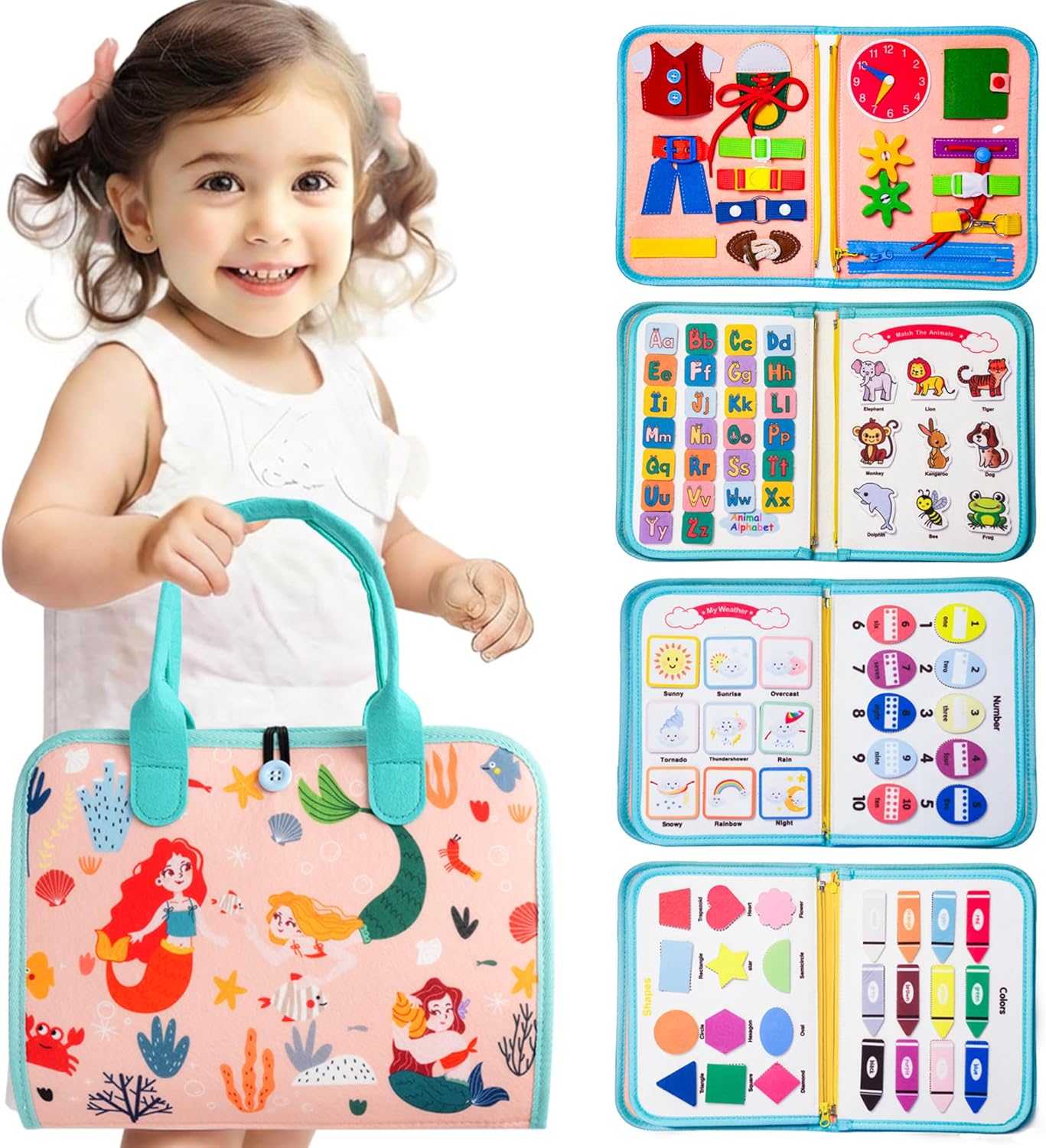 Montessori Toddler Busy Board Activity Book